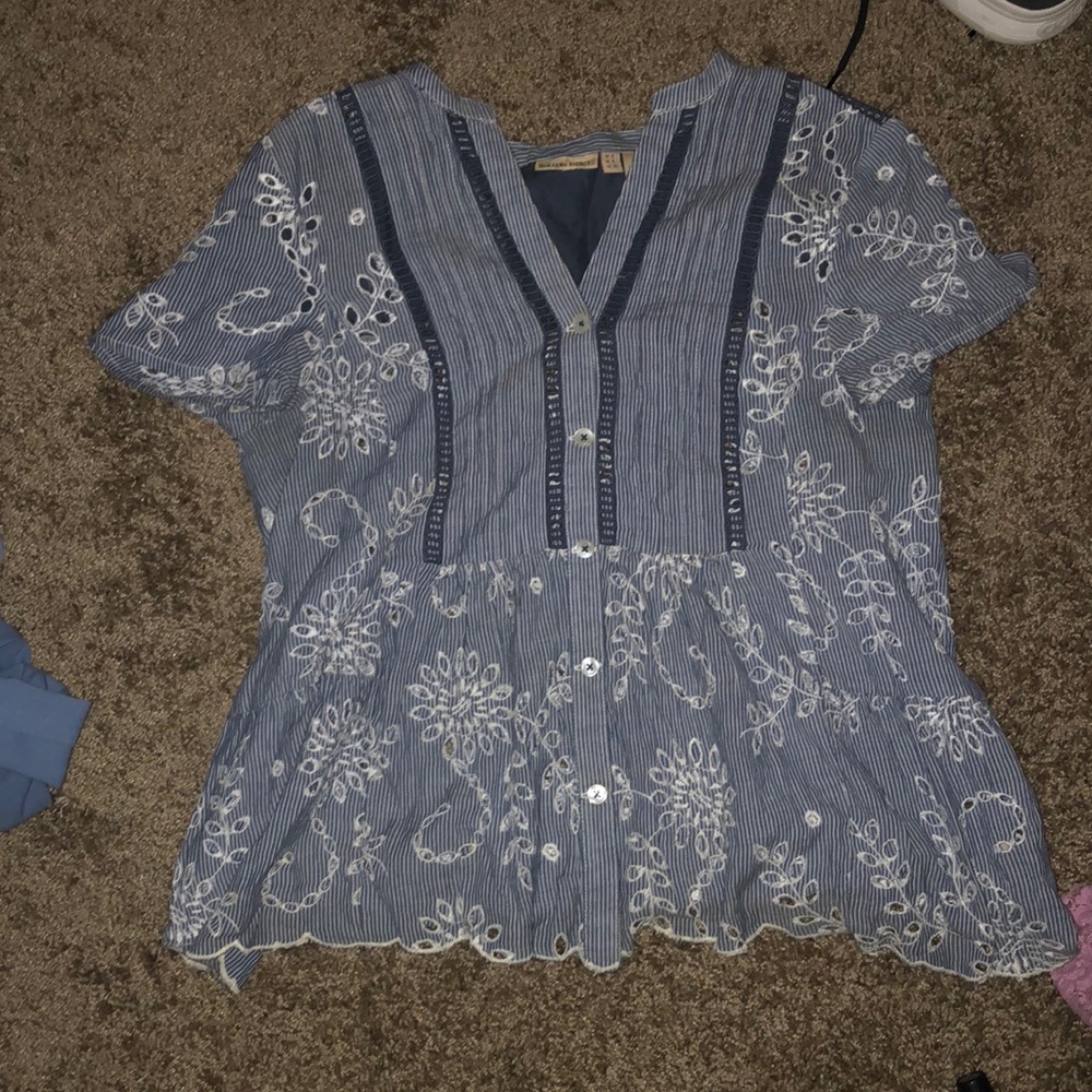 Anthropologie button down top!